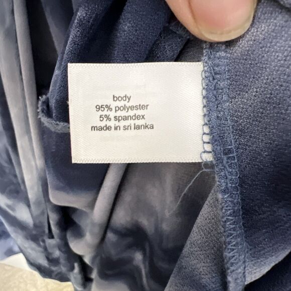 Lane‎ Bryant Size 18 Tie Dye Cloud Wash Wrap Midi Dress Boho Stretch Comfort - Picture 7 of 9